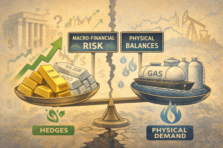 Gold tops $5,000 as commodities split between macro risk and physical supply