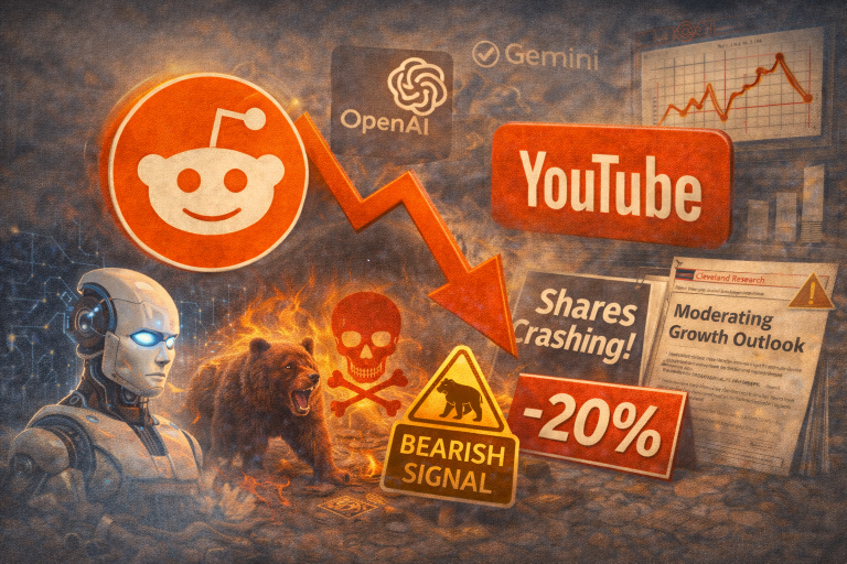 Reddit stock is tumbling and YouTube may be to blame